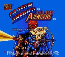 Captain America & the Avengers Title Screen